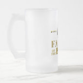 VATER DER BRAUT-TASSE ROYALE MATTGLAS BIERGLAS (Links)