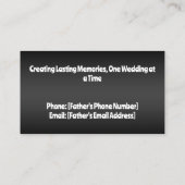 Vater der Braut Telefonnummerkarte (Rückseite)