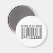 Vater der Braut unbezahlbar Magnet (Vorderseite/Rückseite)
