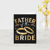 Vater der Braut, Vater, Hochzeit und Eng Karte (Gelbe Blume)