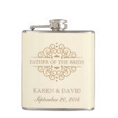 Vater der Braut - Vintage Skulpturen Flachmann (Vorderseite)