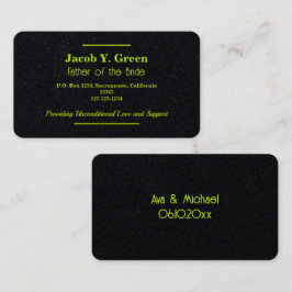 Vater der Braut Visitenkarte