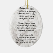 Vater der Braut - Weiß Keramik Ornament (Rechts)