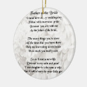 Vater der Braut - Weiß Keramik Ornament (Links)