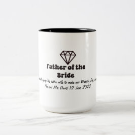 Vater der Braut Zweifarbige Tasse