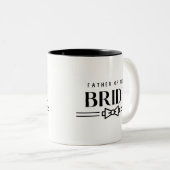 Vater der Braut Zweifarbige Tasse (VorderseiteRechts)