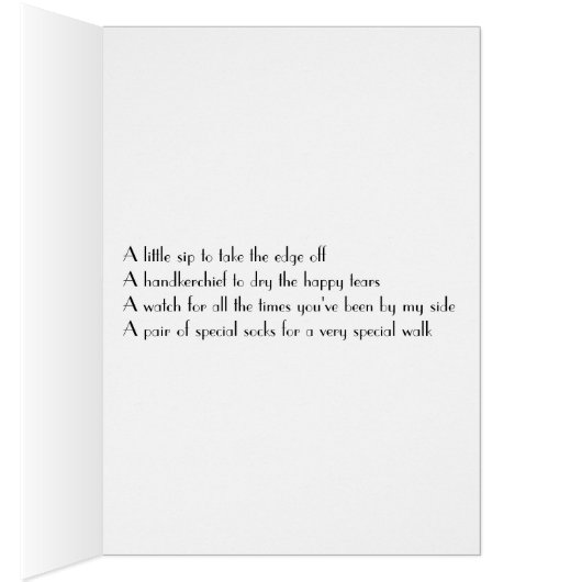 Vater der Brautchecklistenkarte (Innen (Rechts))