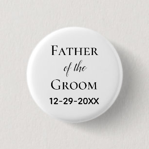 Vater der Brautgroom Hochzeit Button