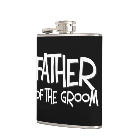 Vater der Bräutigam-Hochzeits-Geschenk-Flasche Flachmann (Links)