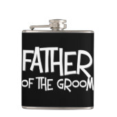 Vater der Bräutigam-Hochzeits-Geschenk-Flasche Flachmann (Vorderseite)