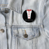 Vater der Brautknopf (rot) Button (Beispiel)