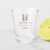 Vater der Brautmonographie Schnapsglas (Rückseite)