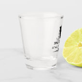 Vater der Brautmonographie Schnapsglas (Links)