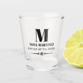 Vater der Brautmonographie Schnapsglas (Vorderseite)