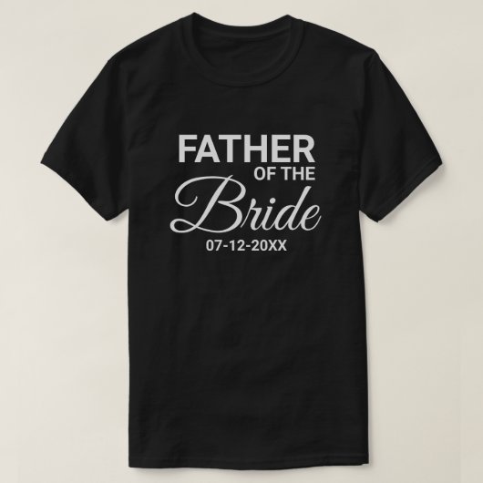 Vater der Brautpaarfamilie T-Shirt (Design vorne)