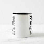 Vater der Brautpaarparent-Tasse Zweifarbige Tasse (Mittel)