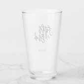 Vater der Brautskripte Typografie/Name/Geschenk Glas (Rückseite)