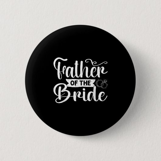 Vater der Brautwitzigen Hochzeitsszenario Button (Vorderseite)