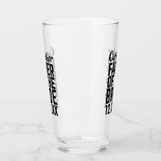 Vater der Bride-Bierglas Hochzeitsgeschenk Glas (Links)