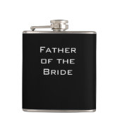 Vater der Bride Black Flask Flachmann (Vorderseite)