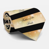 Vater der Bride Black Gold Krawatte (Gerollt)