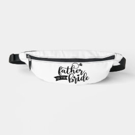 Vater der Bride Black Text auf White Fanny Pack Bauchtasche