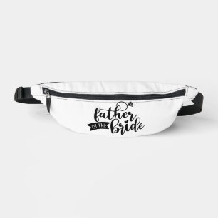 Vater der Bride Black Text auf White Fanny Pack Bauchtasche