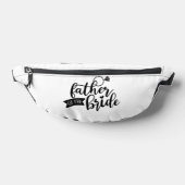 Vater der Bride Black Text auf White Fanny Pack Bauchtasche (Ablage )