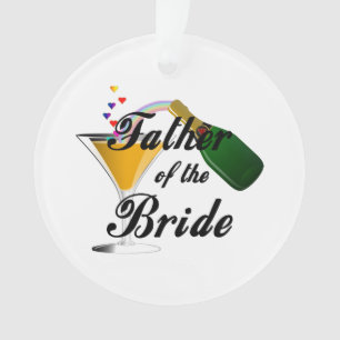 Vater der Bride Champagne Toast Ornament