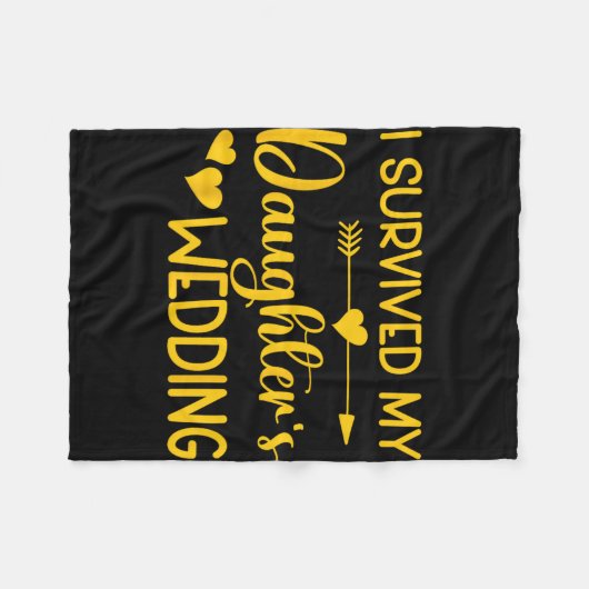 Vater der Bride Funny Bridal Bachelor Party Da Fleecedecke (Vorderseite (Horizontal))