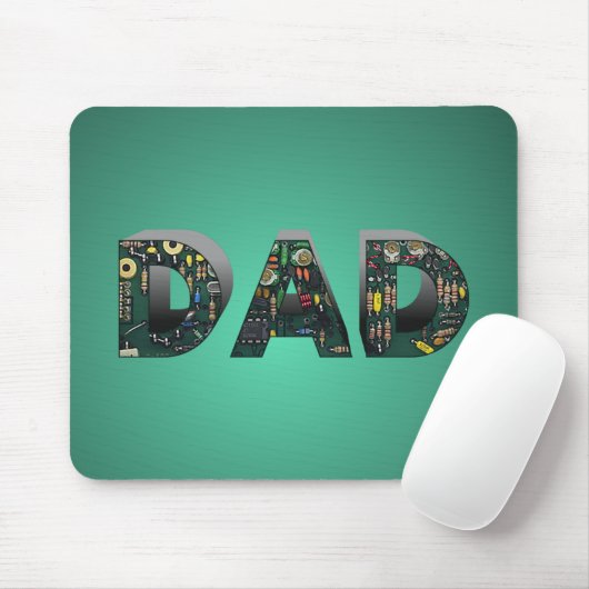 Vater der Computerplatine Mousepad (Mit Mouse)