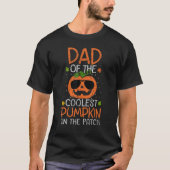Vater der Coolsten Kürbis im PatchHalloween-Fami T-Shirt (Vorderseite)