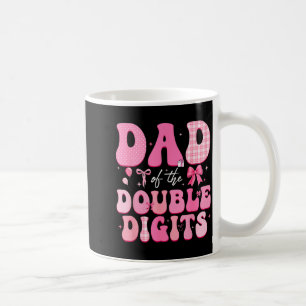 Vater der doppelten Ziffern Süße rosa Schleife 10. Kaffeetasse