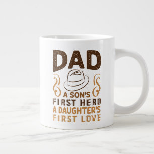 Vater - der erste Held des Sohnes, die erste Liebe Jumbo-Tasse