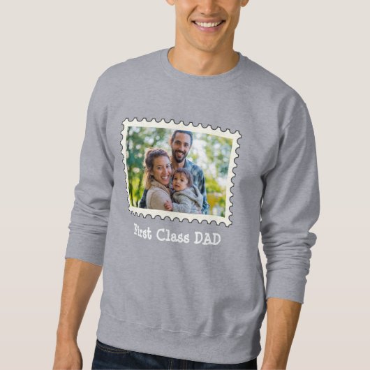 VATER der ersten Klasse Bester Vater, benutzerdefi Sweatshirt (Vorderseite)