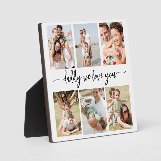 Vater der Familie - FotoCollage des Vaters Fotoplatte (Vorderseite)