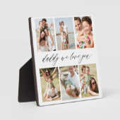 Vater der Familie - FotoCollage des Vaters Fotoplatte (Vorderseite)