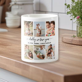 Vater der Familie - FotoCollage des Vaters Kaffeetasse
