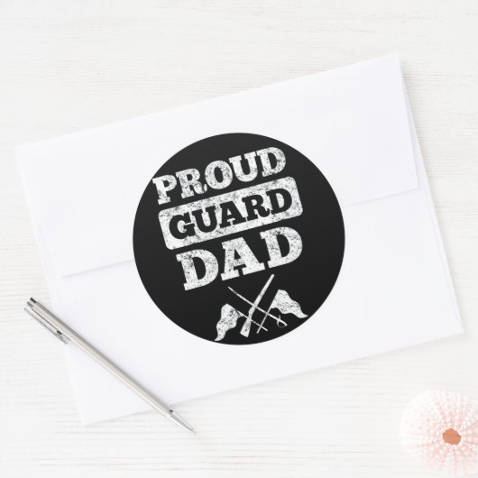 Vater der Farbwächter Runder Aufkleber (Umschlag)