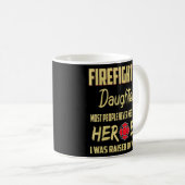 Vater der Feuerwehrtochter Kaffeetasse (VorderseiteRechts)