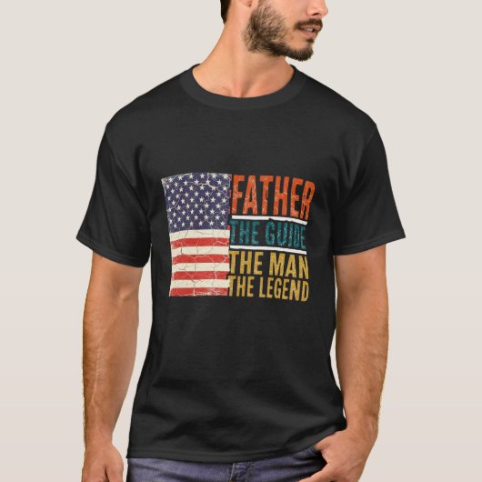 Vater Der Führer Der Mann Die Legende T-Shirt (Vorderseite)