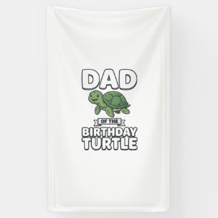 Vater der Geburtstags-Schildkröte Lustiges Schildk Banner