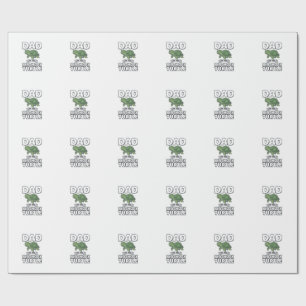 Vater der Geburtstags-Schildkröte Lustiges Schildk Geschenkpapier
