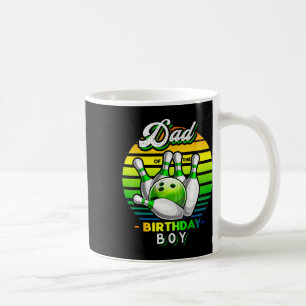 Vater der Geburtstagsjunge Matching Family Bowling Kaffeetasse