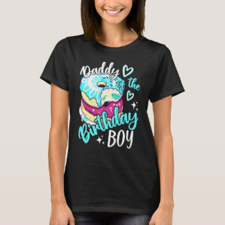 Vater der Geburtstagsjungen Donut-Geburtstagsfeier T-Shirt