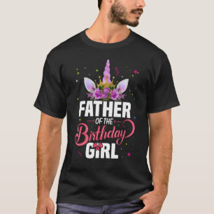 Vater der Geburtstagskameradschaft Einhorn Matchin T-Shirt