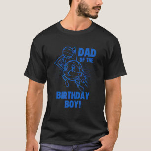 Vater der Geburtstagskinder Retro Basketball Pla T-Shirt