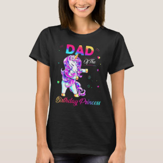 Vater der Geburtstagsprinzessin Flossing Einhorn M T-Shirt