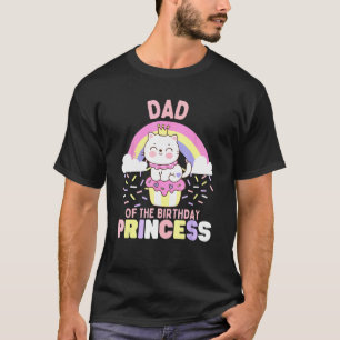 Vater der Geburtstagsprinzessin Süße Katze auf ein T-Shirt