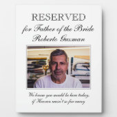 Vater der Gedenkfeier zum Foto der Braut Fotoplatte (Vorderseite)